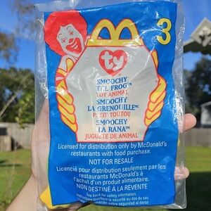 Ty Smoochy Frog Toy - Yellow